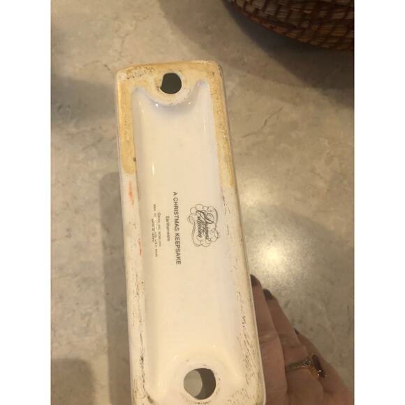 Vtg 1979 HF Designer Collection Knapkin holder Dog/mouse/Hare Christmas Keepsake - Picture 7 of 8